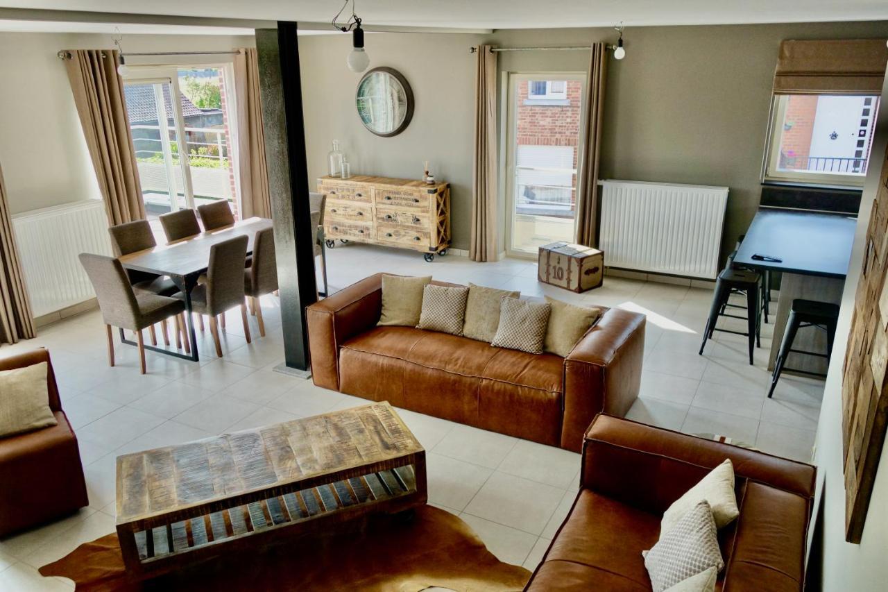 Loft En Duplex Avec Terrasse 3 Chambres Proche Pairi Daiza Mons Dış mekan fotoğraf