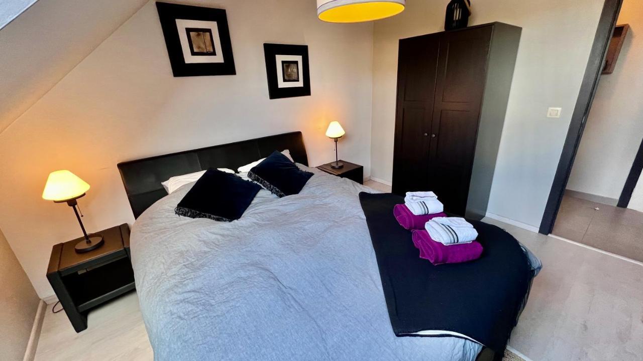 Loft En Duplex Avec Terrasse 3 Chambres Proche Pairi Daiza Mons Dış mekan fotoğraf