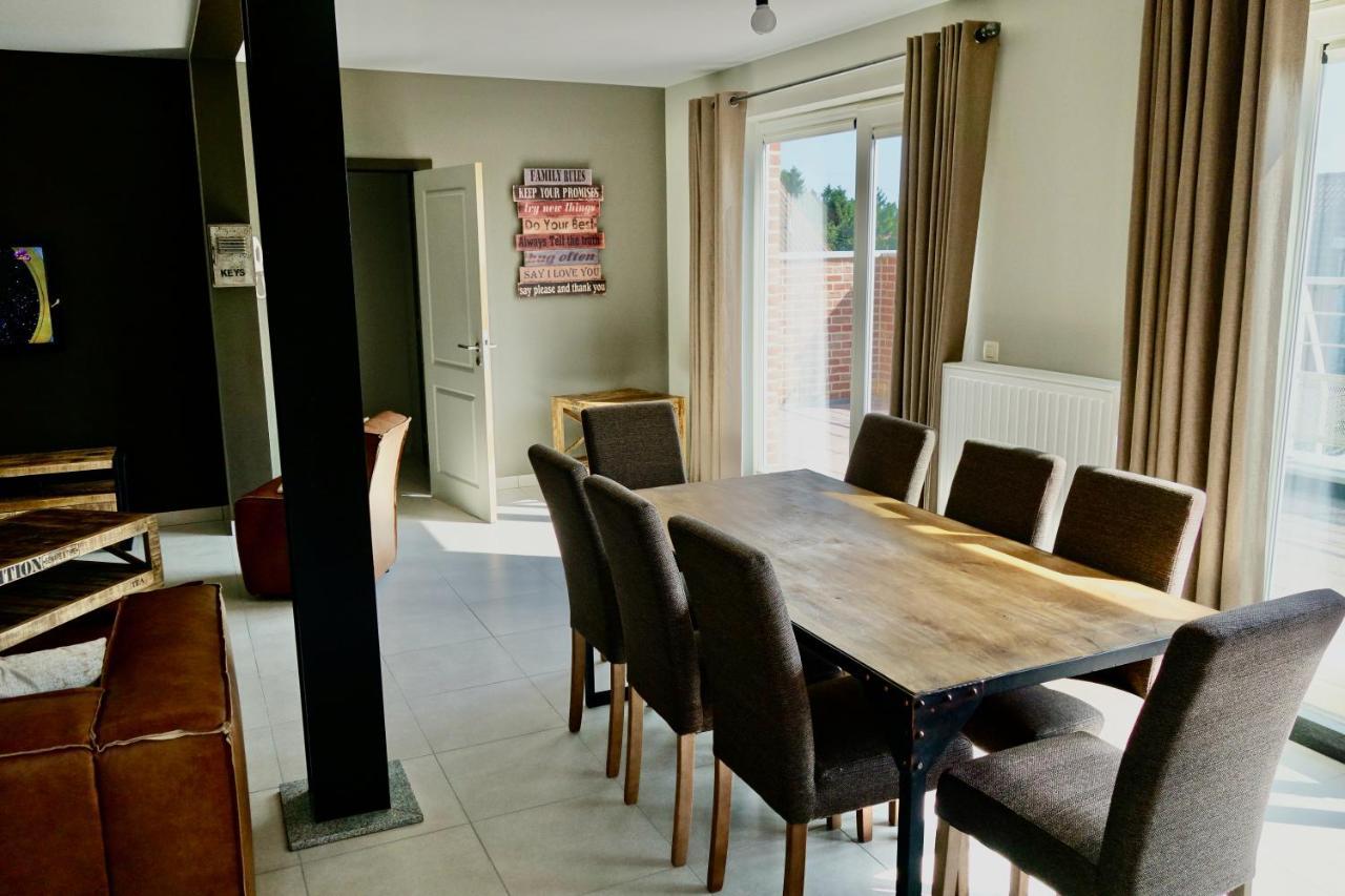 Loft En Duplex Avec Terrasse 3 Chambres Proche Pairi Daiza Mons Dış mekan fotoğraf